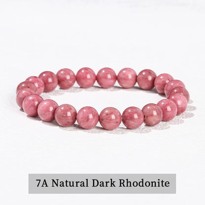 Natural Stone Beaded Bracelet – Obsidian, Fluorite, Quartz & Jasper Crystal Stretch Bracelet for Men & Women | Yoga Healing Jewelry