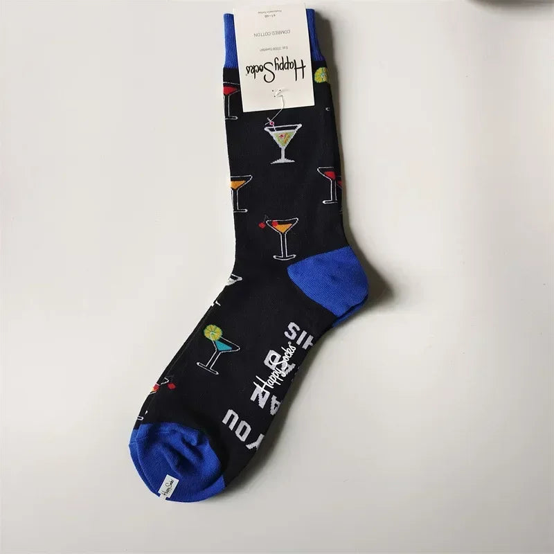2025 Men’s Classic Crew Socks – Cotton Sports Socks for Comfortable Everyday & Athletic Wear, Sizes 41–46