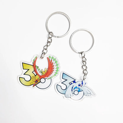 Pokémon 30th Anniversary Acrylic Keychain – Captain Pikachu, Eevee & Eeveelutions (50 Styles)