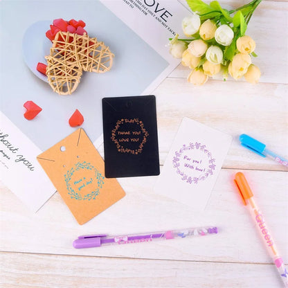 50PCS 6×9cm Blank Jewelry Display Cards for Necklaces, Earrings & Ear Studs