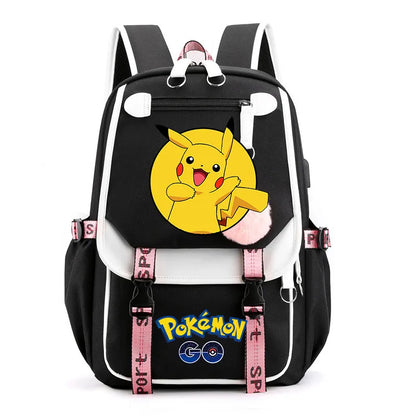 Sac à dos pour enfants grande capacité inspiré des animes | Cartable pour garçons et filles avec compartiment pour ordinateur portable