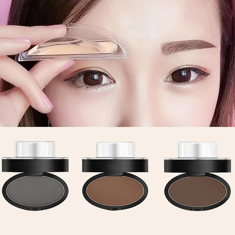 Kit de sello de cejas – Paleta de polvo y herramienta de maquillaje con tinte de cejas para cejas de forma perfecta
