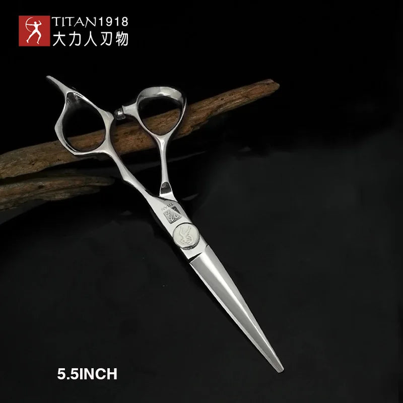Titan 6 Inch Professional Hair Scissors – Barber Hair Cutting Shears for Salon & Hairdressing Tools | Stainless Steel Styling Scissor