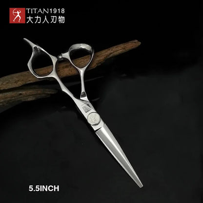 Titan 6 Inch Professional Hair Scissors – Barber Hair Cutting Shears for Salon & Hairdressing Tools | Stainless Steel Styling Scissor