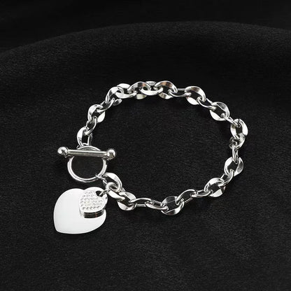 Pulsera de acero inoxidable 316L con dijes de estrellas de mar, luna y estrellas doradas – Cadena de muñeca moderna para mujer, regalo de joyería para fiestas
