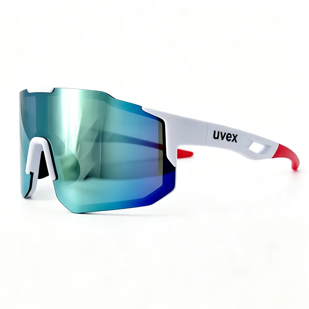 Aero Cycling Sunglasses – Men's & Women's Sports Eyewear for Road Biking, Mountain Bike Racing & Outdoor Cycling, Protective Case Included
