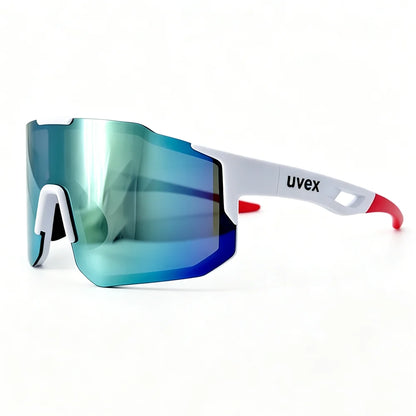 Aero Cycling Sunglasses – Men's & Women's Sports Eyewear for Road Biking, Mountain Bike Racing & Outdoor Cycling, Protective Case Included