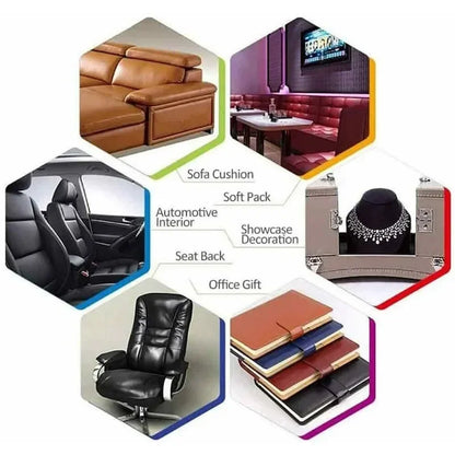 Leather Repair Tape PU Leather Patch Self-Adhesive for Sofa Couch Car Seat Bed Head Furniture Renovation Repair Home Decoration