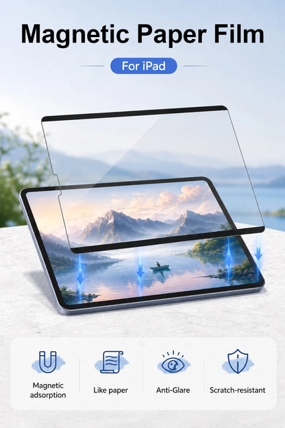 Protector de pantalla magnético Paperlike para iPad A16, Air 11 M3/M2, Air 5/4, Pro 11/13 M5 y M4, Pro 12.9, iPad de 10ª/9ª generación y iPad Mini 7/6