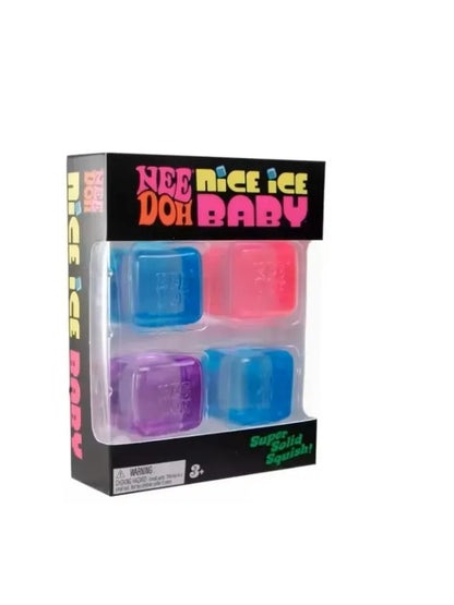 Schylling NeeDoh Nice Cube & Nice-Sicle Sensory Squishy – Soft Squeeze Stress Relief Fidget Toy for Focus, Relaxation & Everyday Play