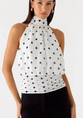Women's Y2K Halter Top – Sleeveless Backless Summer Tank Top for Casual, Party & Streetwear Fashion