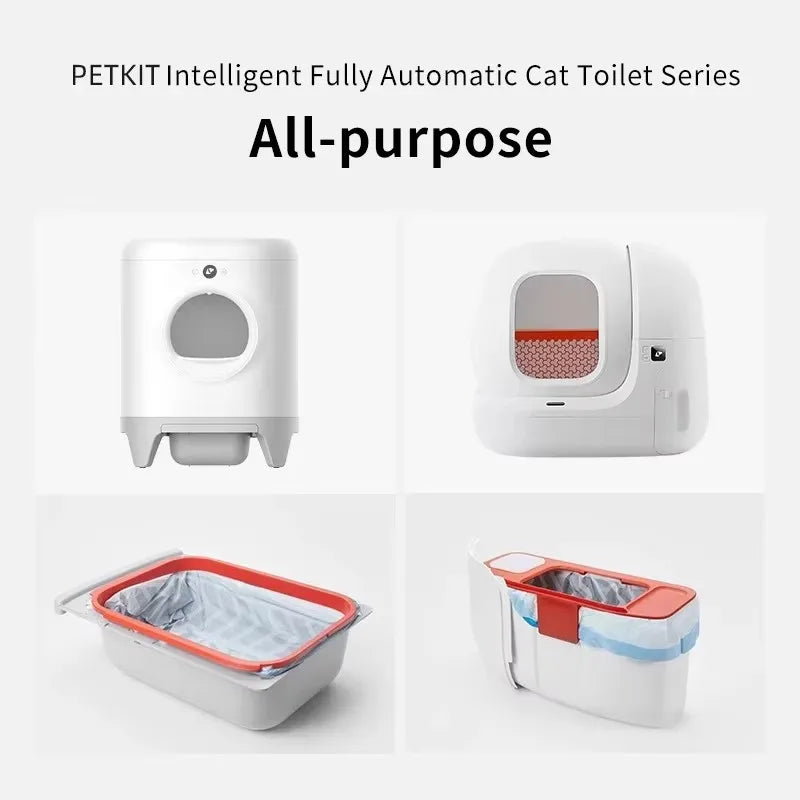 Bolsas de repuesto para excrementos PETKIT – Bolsas de basura para la recogida de residuos de las cajas de arena automáticas autolimpiables Pura X y Pura Max, suministros para la eliminación de residuos de gatos y accesorios de limpieza para mascotas