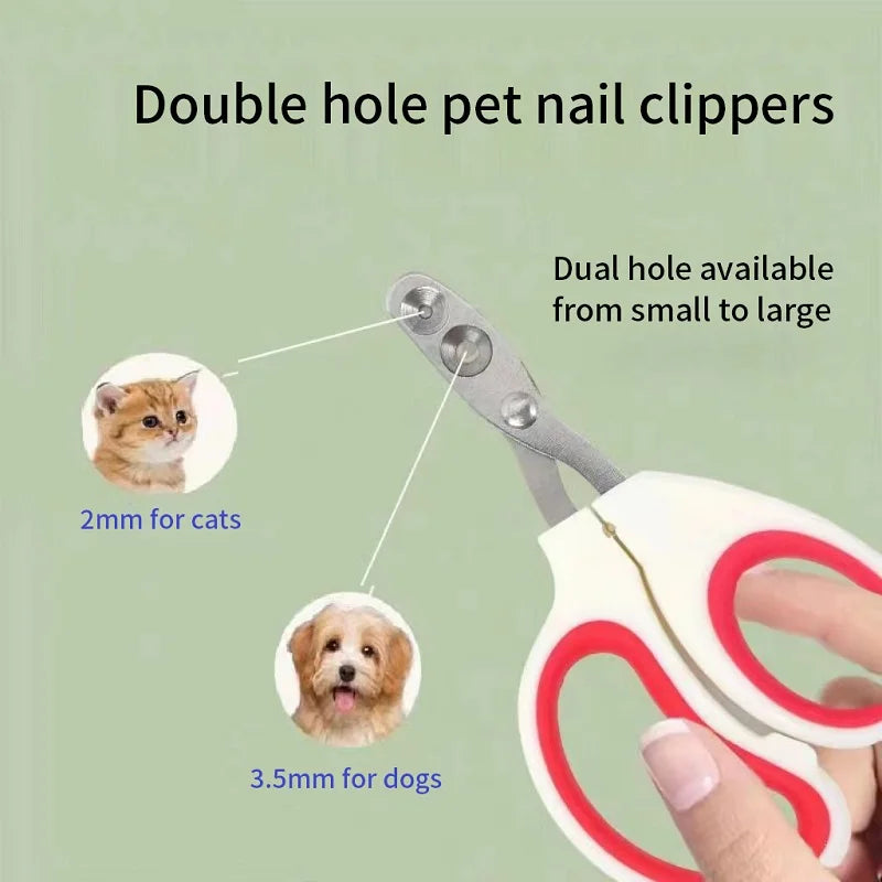 Professional Pet Nail Clippers Stainless Steel Cat & Dog Nail Trimmer for Kittens, Puppies & Small Pets