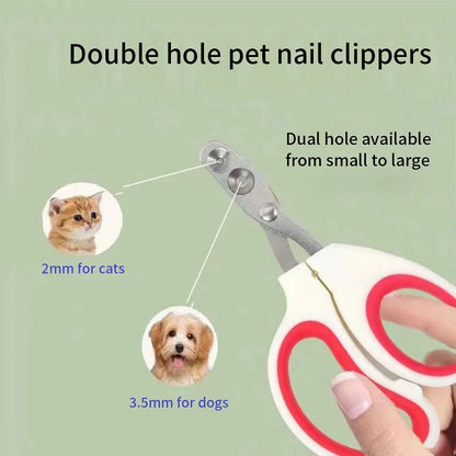 Professional Pet Nail Clippers Stainless Steel Cat & Dog Nail Trimmer for Kittens, Puppies & Small Pets