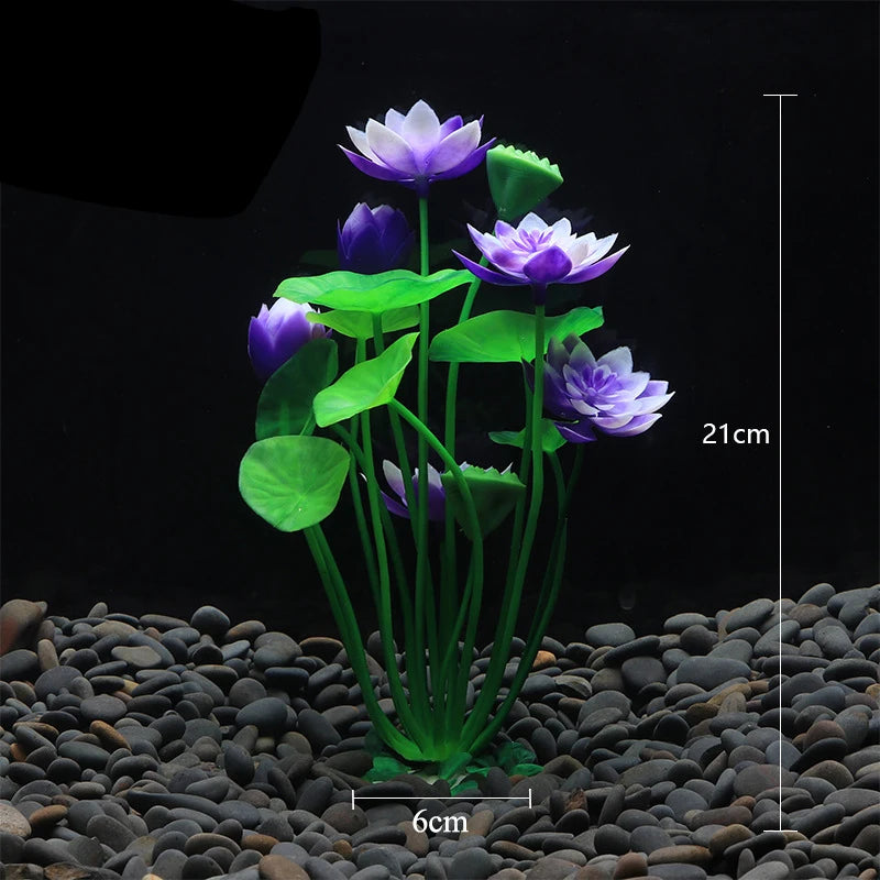 Artificial Aquarium Plants – Plastic Aquatic Underwater Plants for Fish Tank Decoration, Aquascaping & Aquarium Accessories