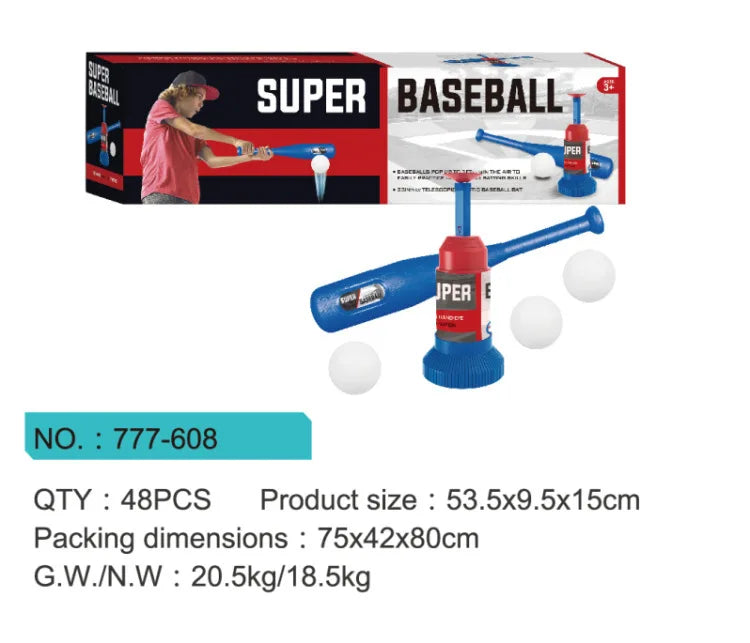Kids Automatic Baseball Launcher Toy – Interactive Batting Practice Pitching Machine Set for Outdoor Parent-Child Play Gift