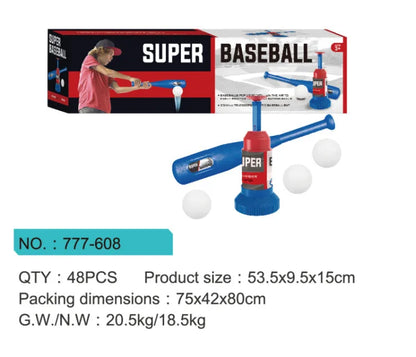 Kids Automatic Baseball Launcher Toy – Interactive Batting Practice Pitching Machine Set for Outdoor Parent-Child Play Gift