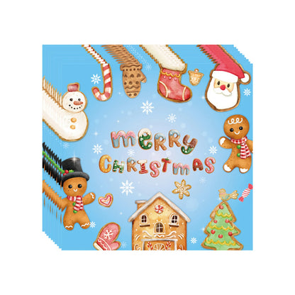 9-Inch Merry Christmas Paper Plates – Santa Claus, Christmas Tree & Elk Round Disposable Plates for Xmas Party & Table Decor