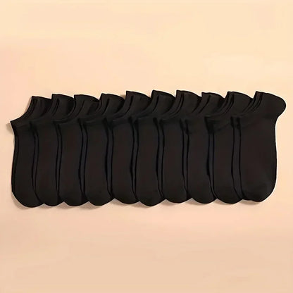 10/20/40 Pairs Unisex Cotton Ankle Socks – Soft Low Cut Everyday Socks for Men & Women