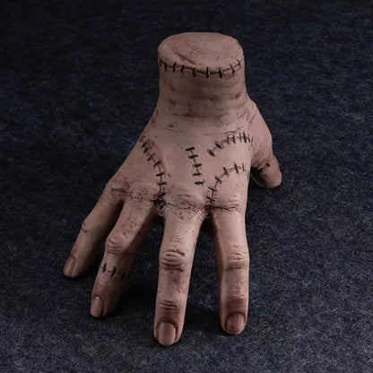 Halloween Horror Broken Hand Prop – Wednesday Thing-Inspired Latex Hand Figurine for Desktop Decor, Crafts, Halloween Parties & Costume Props