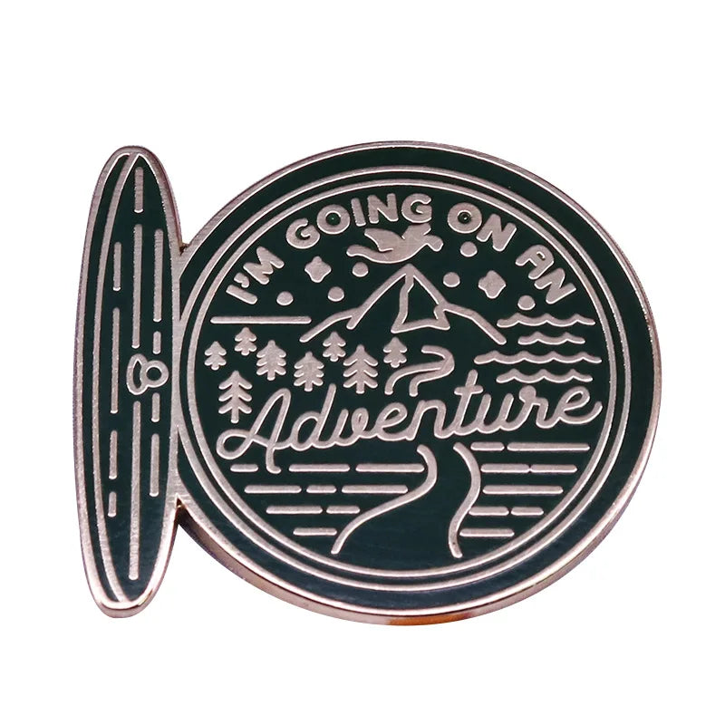 Durin's Doors Enamel Pin Brooch – Fantasy Lord Ring Inspired Lapel Badge for Women & Men | Collectible Fashion Jewelry Gift