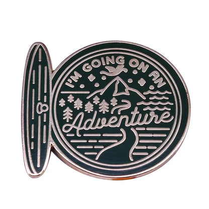 Durin's Doors Enamel Pin Brooch – Fantasy Lord Ring Inspired Lapel Badge for Women & Men | Collectible Fashion Jewelry Gift