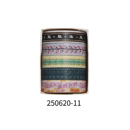 5 Rolls Romantic Flower Washi Tape Set – Cute Floral Decorative Tape for Journaling, Scrapbooking, Diary & Student DIY Crafts