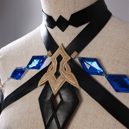 Genshin Impact Skirk Cosplay Costume & Wig – Adult Halloween Party Outfit