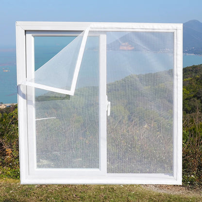 Mosquitera invisible a medida – Malla antinsectos para ventanas y puertas, sin taladros, con cierre de velcro