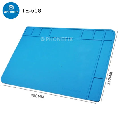 Tapete de soldadura de silicona ESD - Alfombrilla de trabajo antiestática resistente al calor para reparación de productos electrónicos y PCB