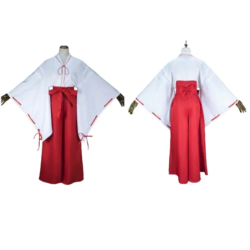 Kikyo Cosplay Costume – Inuyasha Anime Character Outfit | Women’s Halloween / Carnival Party Dress-Up Set