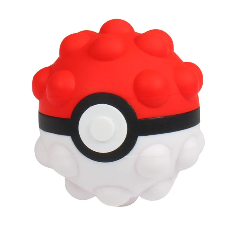 Pokémon Decompression Toys – 6 Styles Cute Poké Ball Pinching Slow Rebound Stress Relief Portable Toys for Kids Gift