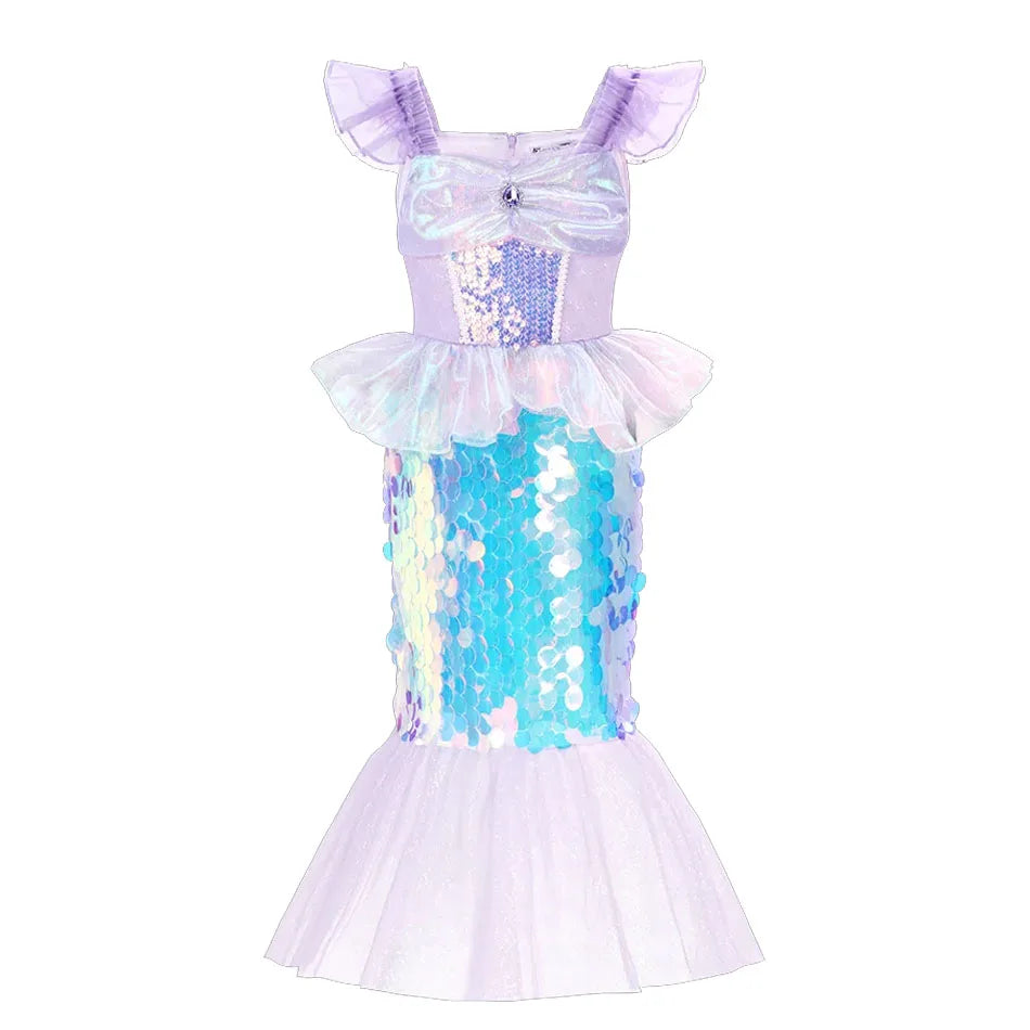 Girls’ Princess Cosplay Dress – Elsa, Anna & Rapunzel-Inspired Kids Costume for Halloween, Birthday Parties & Dress-Up Events