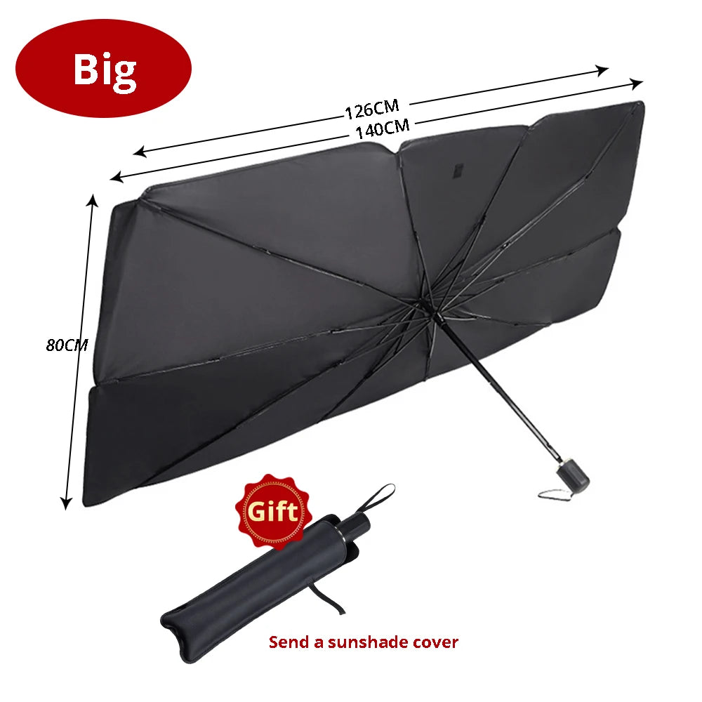 Pare-soleil pliable pour pare-brise de voiture – Pare-soleil avant anti-UV pour intérieur de véhicule