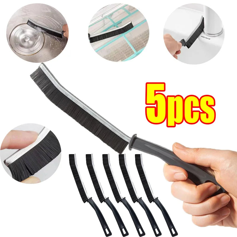 Cepillo de limpieza para el hogar – Cepillo de limpieza de baño de mango largo, cepillo de limpieza de radiadores y hendiduras, cepillo de detalles finos multifuncional para cocina, hogar y áreas de difícil acceso