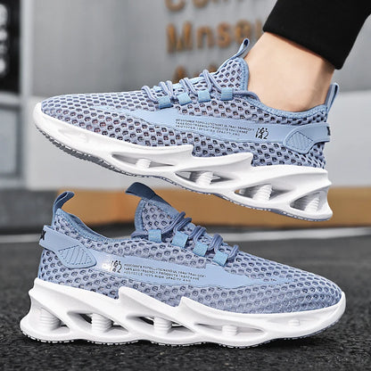 Men's Breathable Mesh Running Sneakers Lightweight Casual Walking & Tennis Shoes