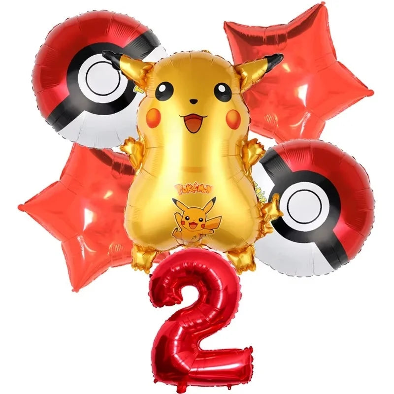 Pokémon Pokéball Birthday Decorations Tableware Set – Paper Plates, Cups & Napkins Party Supplies for Kids, Girls & Boys Birthday Celebration