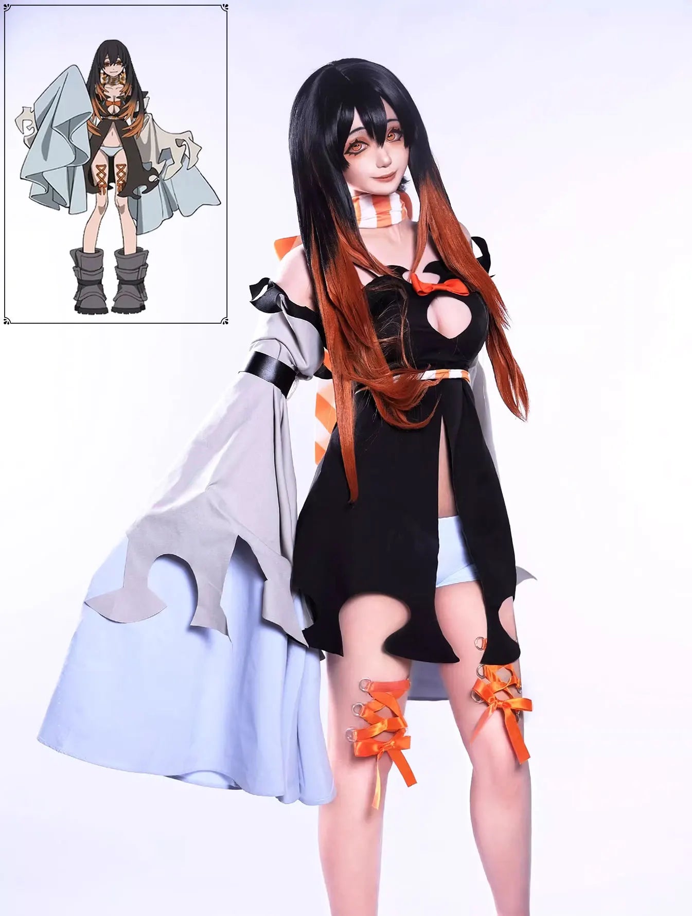 Comic & Anime Ghost Amor Amor Cosplay Costume | Game & Anime Exhibition Outfit | Comic Con Cosplay Suit