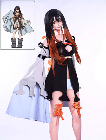 Comic & Anime Ghost Amor Amor Cosplay Costume | Game & Anime Exhibition Outfit | Comic Con Cosplay Suit