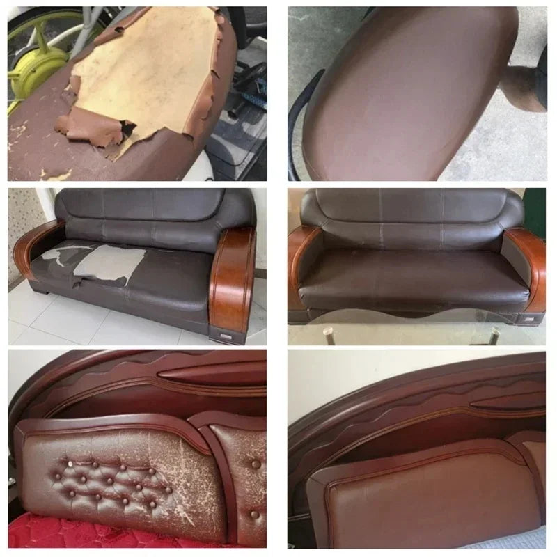 Leather Repair Tape PU Leather Patch Self-Adhesive for Sofa Couch Car Seat Bed Head Furniture Renovation Repair Home Decoration