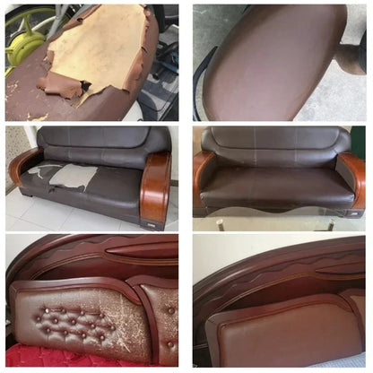 Leather Repair Tape PU Leather Patch Self-Adhesive for Sofa Couch Car Seat Bed Head Furniture Renovation Repair Home Decoration