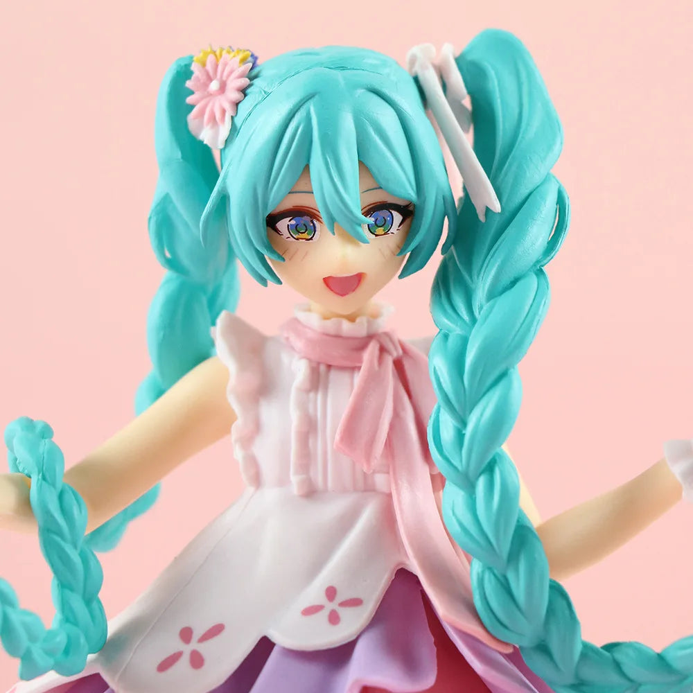 Hatsune Miku Anime Figure – Virtual Singer Manga Statue Figurine Model Toy for Desk Decoration, Cake Topper & Gift