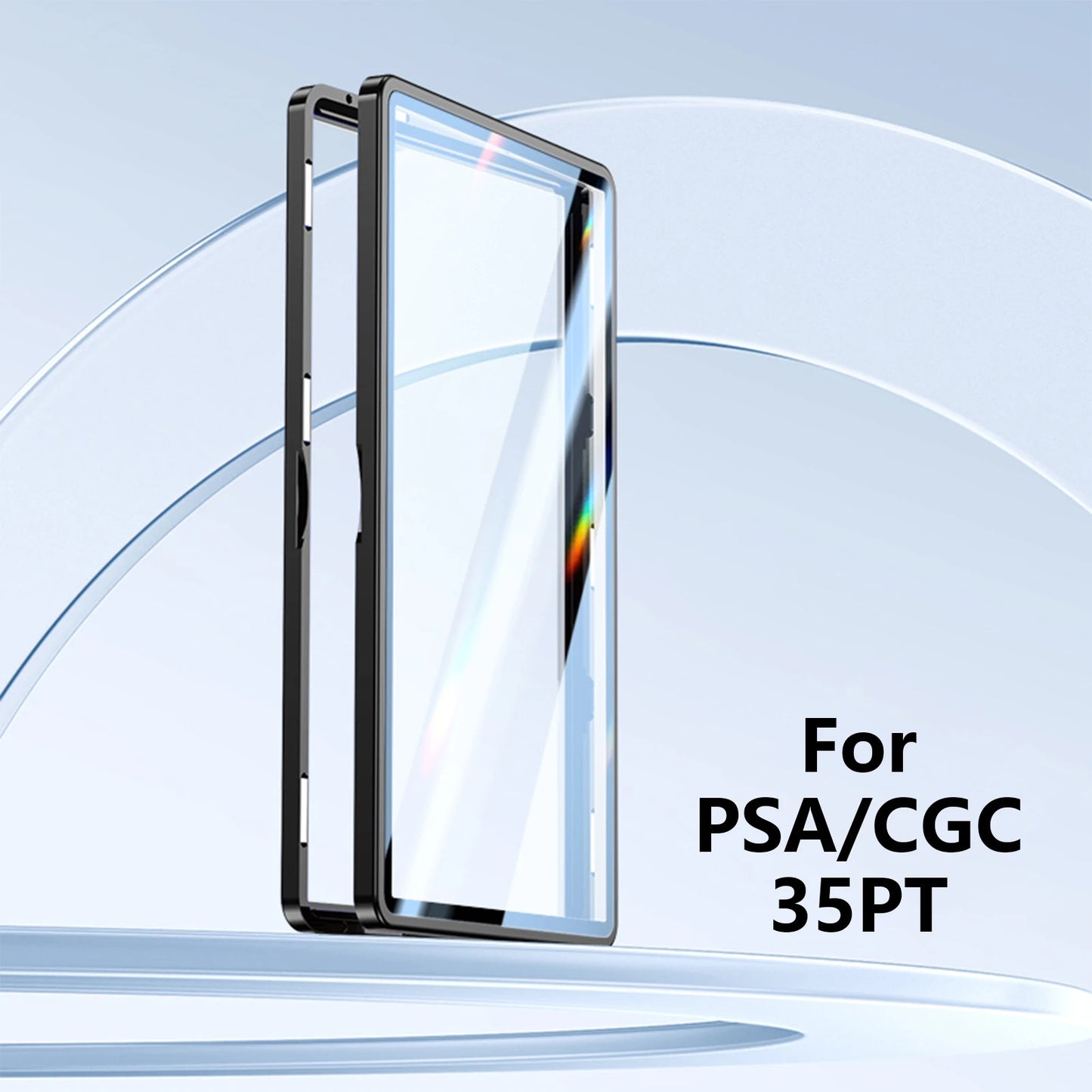 Aluminum Alloy Graded Card Case – PSA/CGC Slab Protector with UV & Scratch Resistant Magnetic Display Box