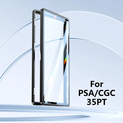 Aluminum Alloy Graded Card Case – PSA/CGC Slab Protector with UV & Scratch Resistant Magnetic Display Box