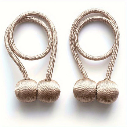 2PCS Magnetic Curtain Tiebacks – Earphone Design Curtain Holdbacks for Home, Bathroom & Shower Curtains, Decorative Buckle Accessories