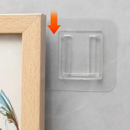 40-Piece Clear Self-Adhesive Wall Hooks – Transparent Traceless Hooks for Kitchen, Bathroom & Home Organization