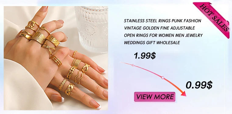 Gold Stainless Steel Heart Ring – Waterproof Hollow Heart Finger Ring for Women | Minimalist Fashion Jewelry Gift