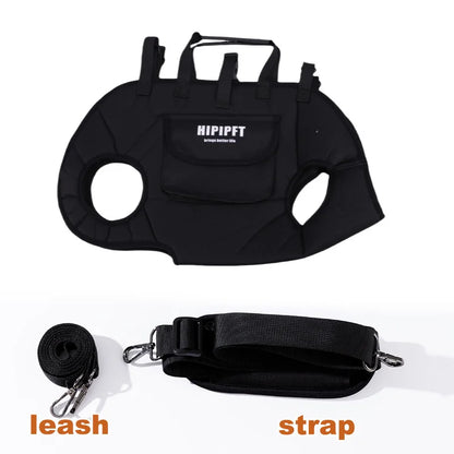 Hands-Free Pet Carrier Sling Backpack Adjustable Air Mesh Travel Bag for Dogs & Cats with Lift Harness