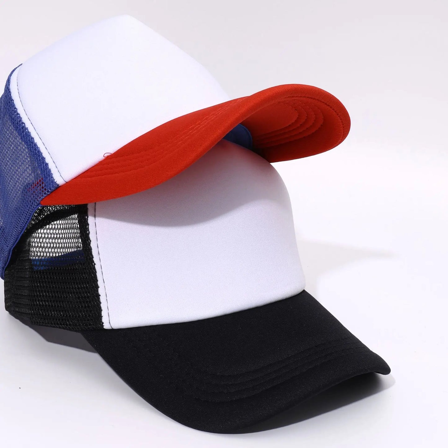 Gorra Trucker de Malla de 5 Paneles con Logotipo Personalizado – Gorra de Béisbol Ajustable para Hombres y Mujeres, Equipos Deportivos y Uso al Aire Libre en Verano