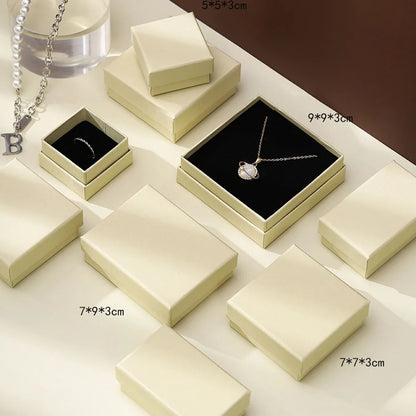 12PCS Paper Jewelry Gift Boxes for Rings, Earrings, Bracelets & Necklaces – Black & Gray Display Cases